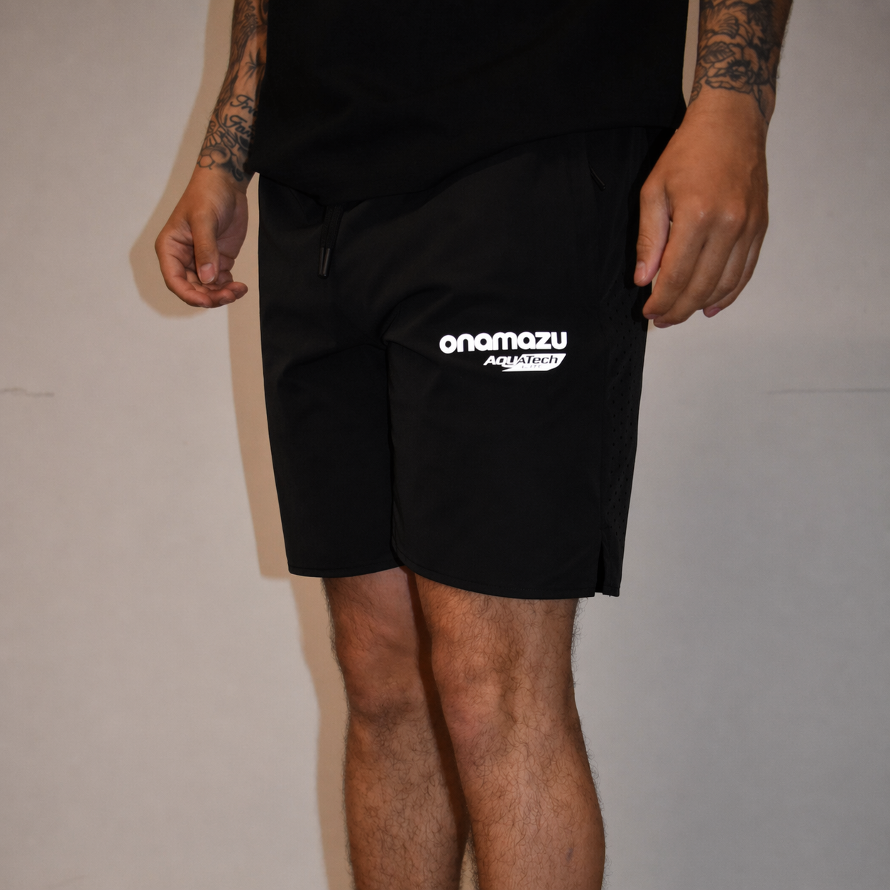 Onamazu Black AQ Tech Shorts