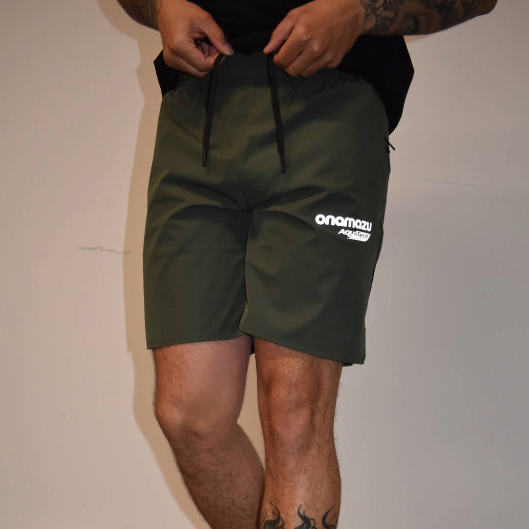 Onamazu Green AQ Tech Shorts