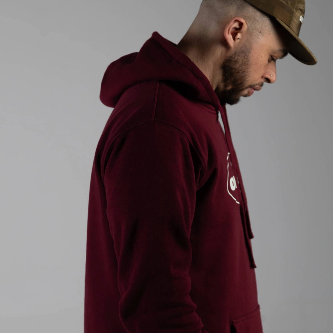 Onamazu Burgundy Explorer Hoodie