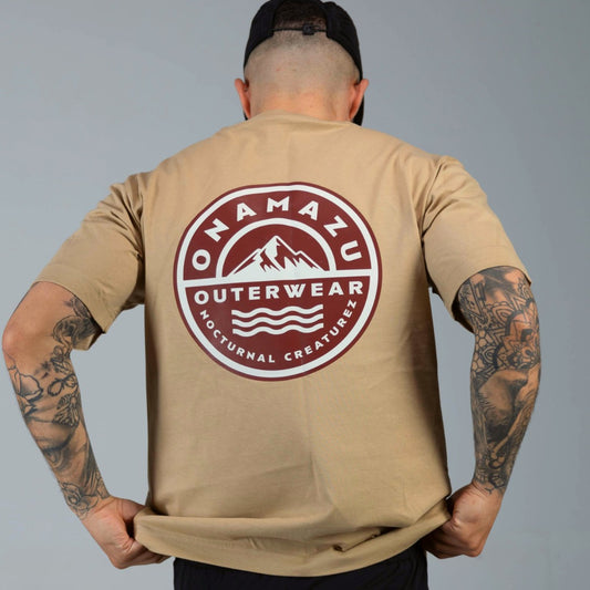 Onamazu Beige Outerwear Tee