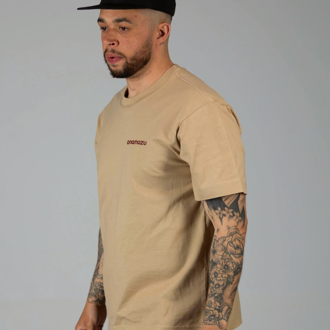 Onamazu Beige Outerwear Tee