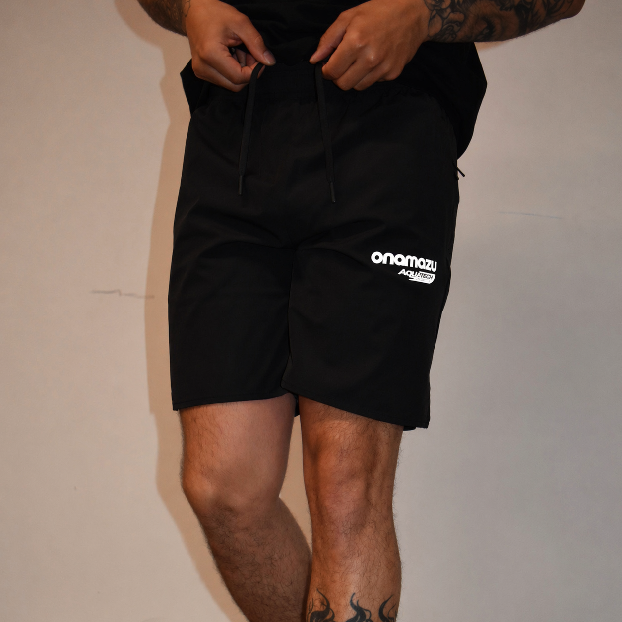 Onamazu Black AQ Tech Shorts